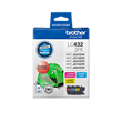 Brother LC4323PKS 3-Pack Ink Cartridge containing cyan, magenta, and yellow